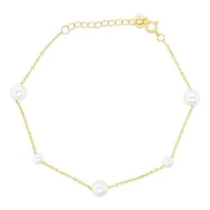 Pearl Sequence zlatna narukvica