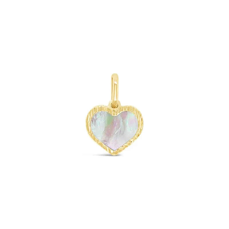 Pearl Heart zlatni privjesak