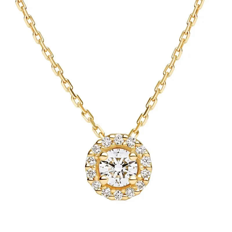 Celeste Elegance zlatna ogrlica s dijamatnima 0.19 - 0.23 ct