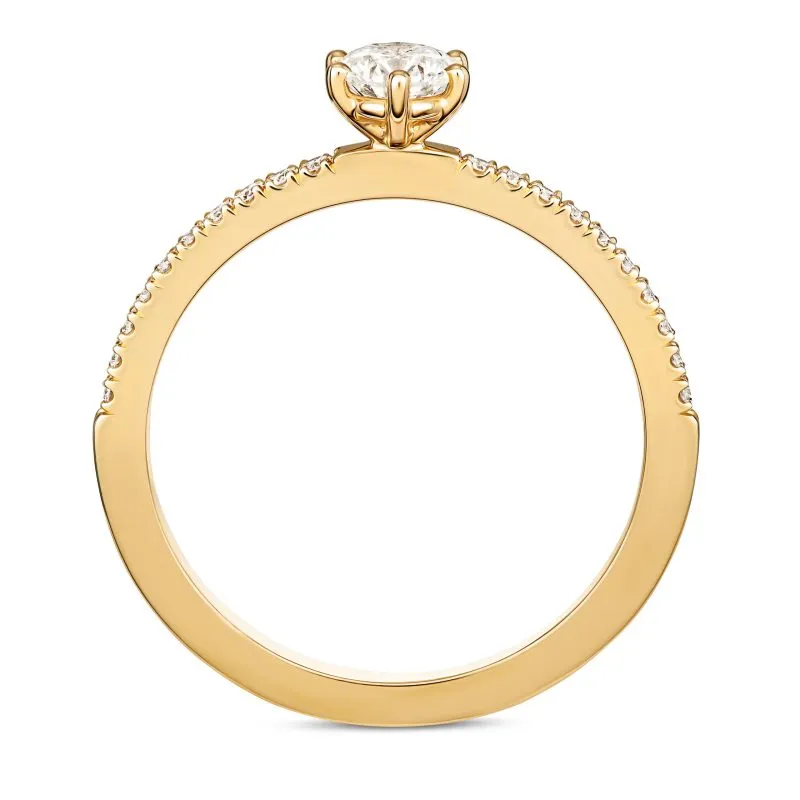 Heavenly Harmony zlatni zaručnički prsten s dijamantom 0.38 – 0.47 ct