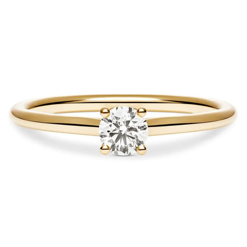 Whispering Diamond zlatni zaručnički prsten s dijamantom 0.28 - 0.37 ct