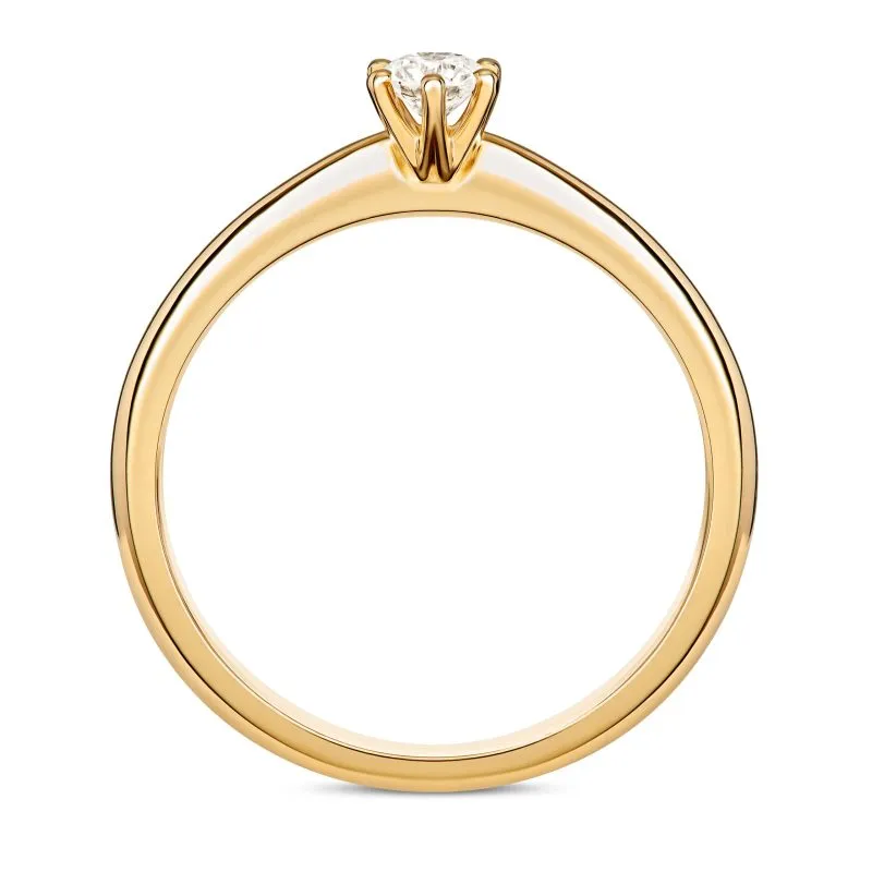 Forevermore zlatni zaručnički prsten s dijamantom 0.13 - 0.17 ct