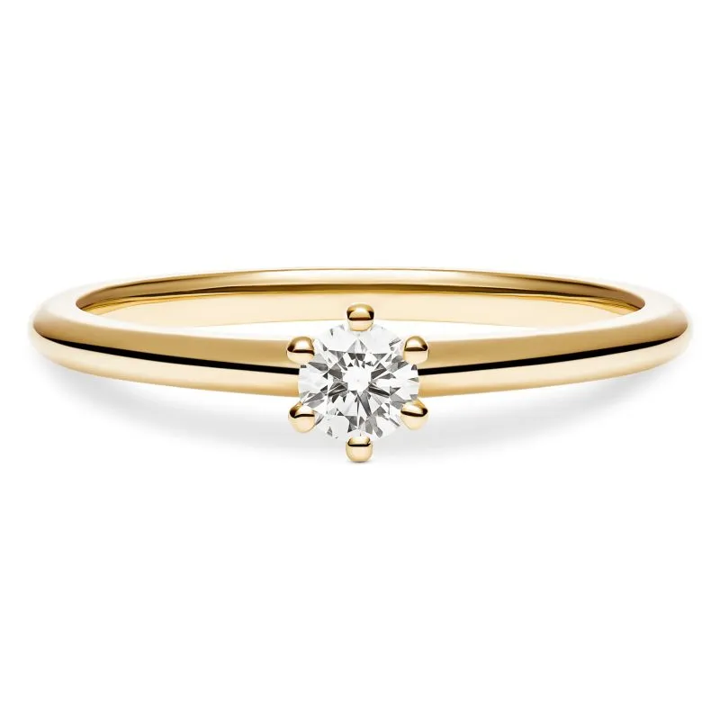Forevermore zlatni zaručnički prsten s dijamantom 0.13 - 0.17 ct