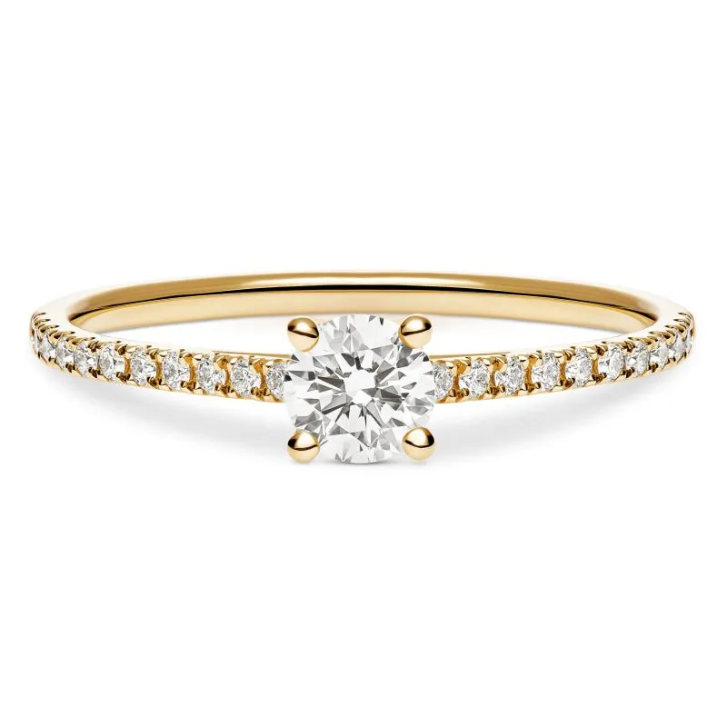 Everline zlatni zaručnički prsten s dijamantima 0.34 - 0.38 ct