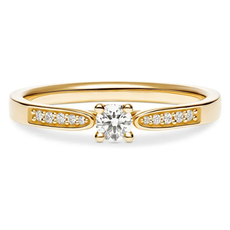 Eternal Luminary zlatni zaručnički prsten 0.17 - 0.21 ct