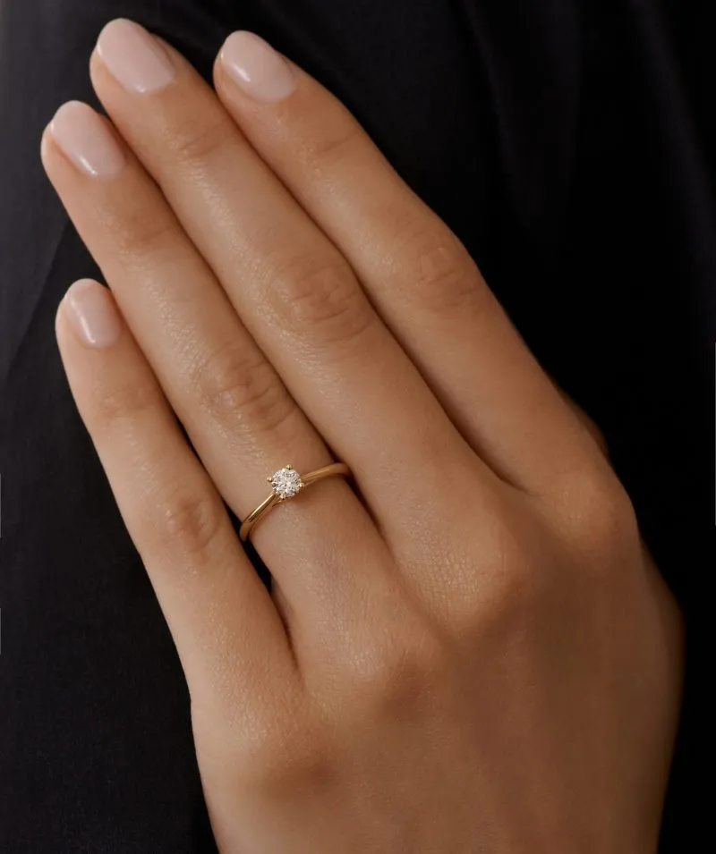 Lumionus Gem zlatni prsten s dijamantom 0.28 - 0.37 ct