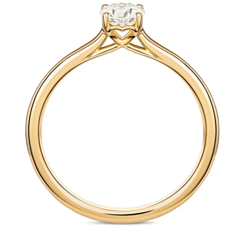Whispering Diamond zlatni zaručnički prsten s dijamantom 0.38 - 0.47 ct