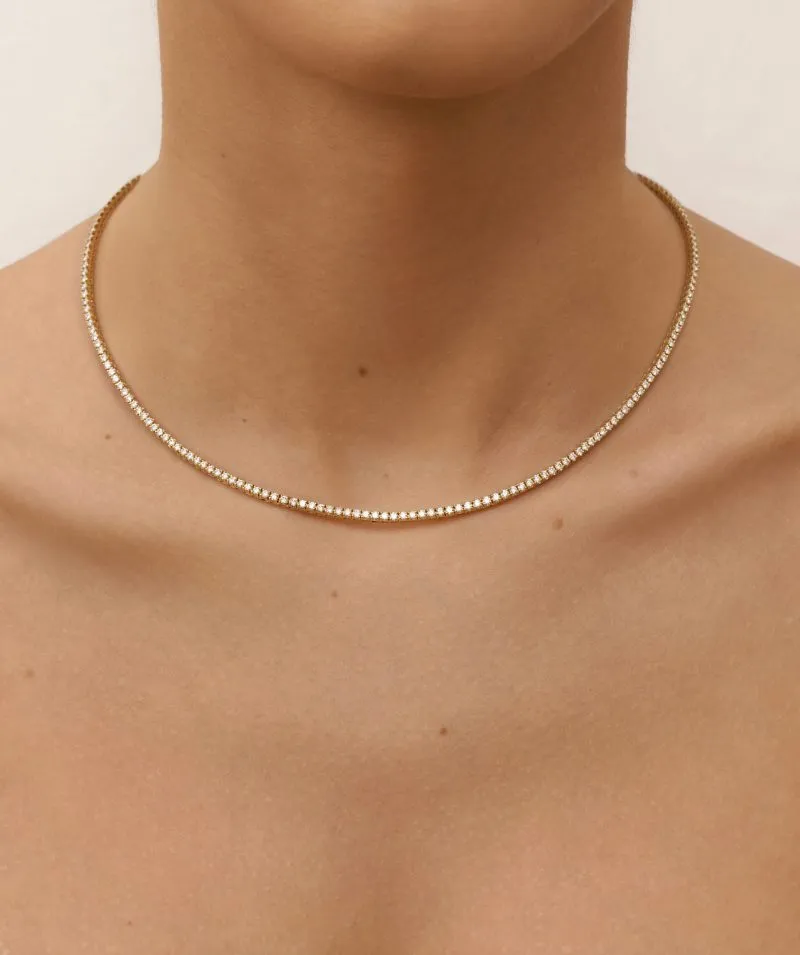Alessia tennis ogrlica s dijamantima 5.00 ct oko vrata