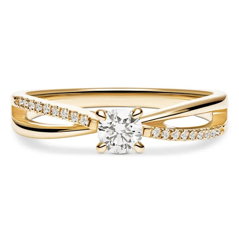 Timeless Bond zaručnički prsten s dijamantima 0.28 - 0.32 ct