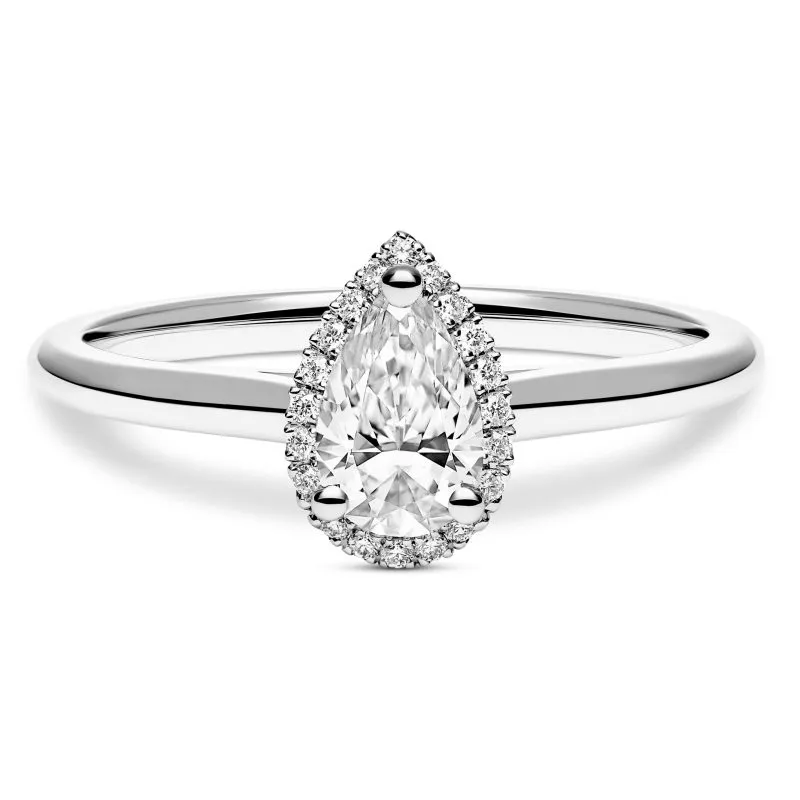 Halo Eternity zlatni zaručnički prsten s dijamantima 0.54 - 0.63 ct