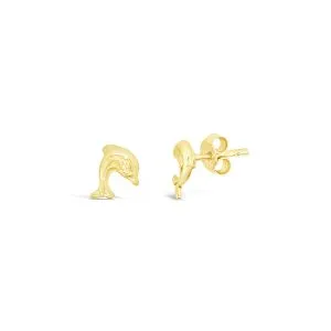 Golden Dolphins dječje zlatne naušnice