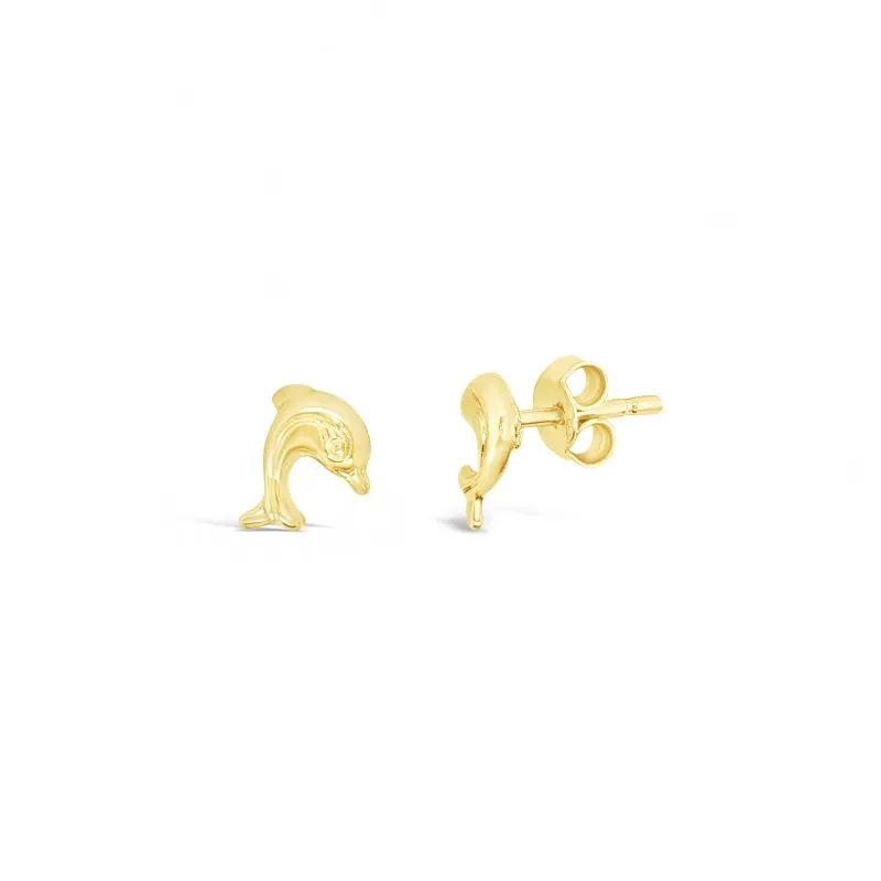 Golden Dolphins dječje zlatne naušnice