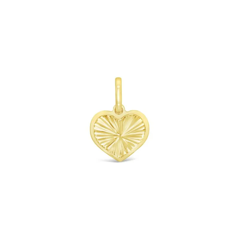 Heart Charm zlatni privjesak