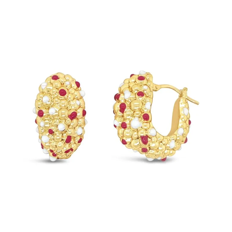 Rosy Charm zlatne naušnice